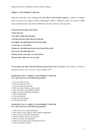 Do you see how i made it? Direct And Indirect Speech