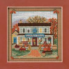 See more ideas about cross stitch, stitch, cross stitch patterns. Country Store Cross Stitch Kit Mill Hill 2017 Buttons Beads Autumn Mh141722