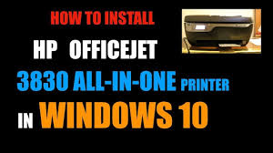 Hp deskjet 3835 driver download it the solution software includes everything you need to install your hp printer.this installer is optimized for32 & 64bit windows hp deskjet 3835 full feature software and driver download support windows 10/8/8.1/7/vista/xp and mac os x operating system. How To Install Hp Officejet 3830 Printer In Windows 10 Review Youtube