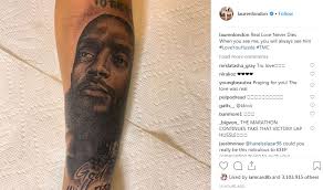 Lauren london has decided to honour her late boyfriend nipsey hussle with a permanent tribute, getting a huge tattoo of the rapper on her arm. Lauren London Reveals Tattoo Dedicated To Love Nipsey Hussle