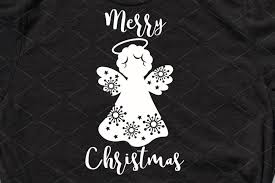 Download Merry Christmas Angel Svg Snowflakes Cricut Silhouette 405101 Cut Files Design Bundles