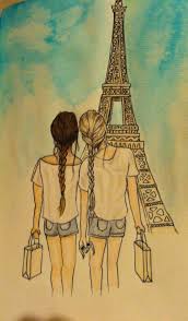 Bff In Parijs Parijs Tekening Eiffeltoren Tekening Kunst Ideeen