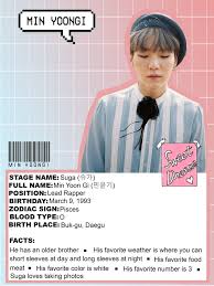 The member has also experimented a lot with his hair color. What Is Min Yoongi Favorite Color