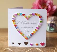 Handmade Birthday Card For Mother Mary To A Special Mum On Mother S Day Card Colourful Handmade Love Heart Card For Mothering Sunday Daughter Birthday Cards Handmade Birthday Cards Birthday Cards For Niece