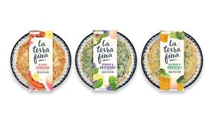 La Terra Fina Rebrand Food Packaging Design Quiche Ingredients Photography