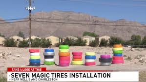 Stops include seven magic mountains, a walking tour on top of the hoover dam, and grand canyon west. Seven Magic Tires Pop Up In East Las Vegas Valley Ksnv