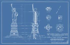 Statue Of Liberty Blueprint Architecture Blueprints Blueprints Interior Architecture Drawing