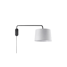 By hampton bay (150) swing arm wall lamps 1 light brushed nickel swing arm wall lamp. Large Plug In Wall Light Modern Adjustable Swing Arm Grey Shade