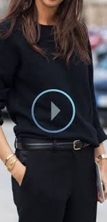 Cintura Maglione Di Cashmere Nero Pantaloni Elegante Minimalista Chic Lookbook Francese Look In 2020 Black Cashmere Sweater Black Cashmere Autumn Street Style