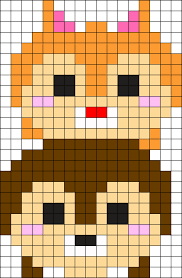 Resultado De Imagen De Tsum Tsum Hama Beads Animales Punto De Cruz Dibujos En Cuadricula Cojines Punto De Cruz