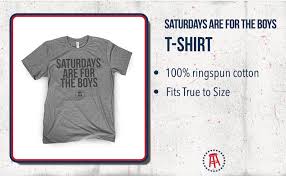 Saturdays Are For The Boys T Shirt Barstool Sports Perfect For Tailgating College Fraternities Weekend Sports