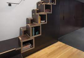 A Creative Staircase For A Compact Nyc Loft Staircase Storage Staircase Design Loft Stairs