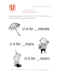 Letter U Alphabet Recognition Worksheet Alphabet Recognition Lettering Learning Letters