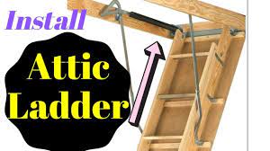 How To Install An Attic Ladder Attic Stairs Youtube