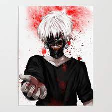 Tōkyō gūru) is a japanese dark fantasy manga series written and illustrated by sui ishida.it was serialized in shueisha's seinen manga magazine weekly young jump between september 2011 and september 2014, and was collected in fourteen tankōbon volumes. Ken Kaneki Tokyo Ghoul Poster By Maxiposters Society6