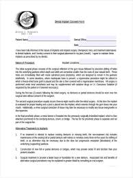 A partial denture is attached by clasps to the teeth and is easily removed by the patient. Free 34 Consent Form Formats In Pdf Ms Word Excel