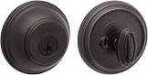 380 RDB 11P SMT CP RCAL Single Cylinder Round Deadbolt Featuring SmartKey, Venetian Bronze Baldwin
