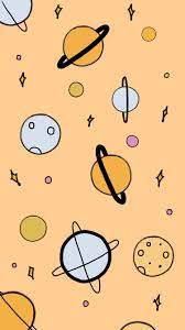 Orange Space Themed Wallpaper For Iphone 6 7 8 Space Themed Wallpaper Iphone 6 Wallpaper Wallpaper
