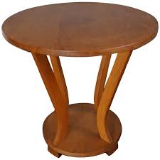 Early 20th Century Circular Oak Art Deco Coffee Table Or Side Table 1920s Art Deco Coffee Table Side Table Art Table
