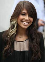 The natural base color blends into honey brown with bright blonde tips. Jet You Should Do This But The Red You Want Way Freakin Cute Peek A Boo Highlights Hair Styles Blonde Peekaboo Highlights Peekaboo Hair