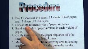 The purpose of the scientific method is to have a systematic way of testing ideas and reporting results in the process of scientific inquiry. Science Project 4 Write A Procedure Youtube