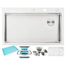 You may think that buying a kitchen sink is a very difficult task or frustrating. Emoderndecor Drop In 36 In X 22 In Stainless Steel Single Bowl 3 Hole Kitchen Sink In The Kitchen Sinks Department At Lowes Com
