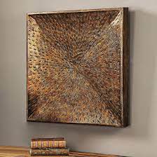 Uttermost Blaise 31 1 2 Square Bronze Metal Wall Art 58n38 Lamps Plus Modern Metal Wall Art Wall Art Designs Metal Walls