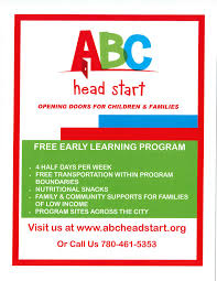 Head start programs provide a learning environment that supports children's growth in many areas such as language, literacy and social and emotional development. Abc Headstart Free Early Learning Program Strathcona Community League