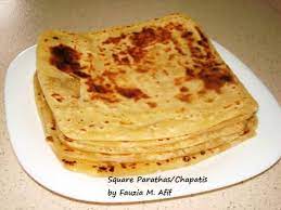 Square Parathas Chapatis Fauzia S Kitchen Fun Food Raw Food Recipes Chapati Recipes