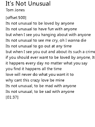 It S Not Unusual Lyrics Follow Lyrics
