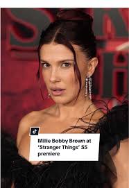 Millie Bobby Brown Jumping at Premiere