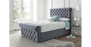 Alexandra plush velvet divan ottoman gas lift bed 60 high from £400.00 £799.00. Westbury 5 Kingsize Buttoned Opulent Fabric Plush Velvet Bed Frame The Place For Homes