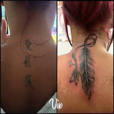 Cover Up Tattoo Feather