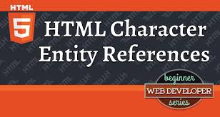 Html Character Entity References