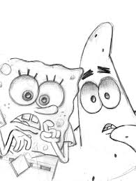 Spongebob E Patrick Stella Disegno Da Colorare Per I Bambini