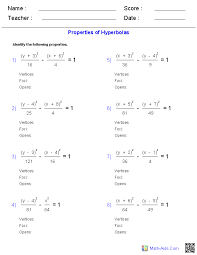 You can & download or print using the browser document reader options. Algebra 2 Worksheets Conic Sections Worksheets Algebra Worksheets Graphing Linear Equations Basic Math Worksheets