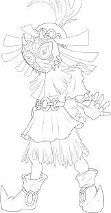Explore forgotten ruins, caves and shipwrecks, trade with merchants and dwarven smiths in cities, and hunt across the open plains, mountains and seas. Download Majoras Mask Link Coloring Pages Line Art Png Image With No Background Pngkey Com