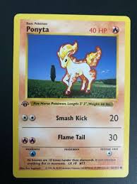 Price and other details may vary based on size and color. Mavin 1st Edition Ponyta Base Set Shadowless Pokemon Card 60 102