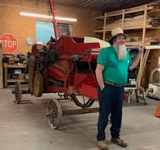 Vintage corn husker-shredder undergoes historic revival for Carter Historic  Farm