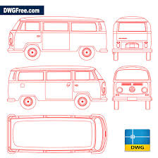 Conversion vans aren't motorhomes, but they are able to offer several of the features of a motorhome. Volkswagen Kombi Dwg Download Autocad Blocks Model Autocad