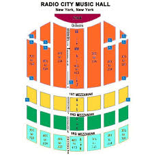 radio city seating chart