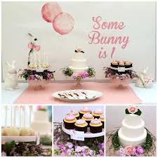 Some Bunny Is One Party Planning Ideas Supplies Idea Cake Decorations Bunny Birthday Party 1st Birthday Party For Girls First Birthday Party Themes