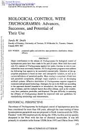 Some examples would be terminix, orkin, truly nolen. Pdf Biological Control With Trichogramma Advances Successes And Potential Of Their Use