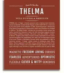 Girls Name - Thelma