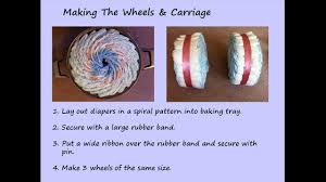 How To Make A Tricycle Diaper Cake Youtube
