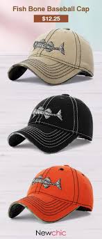 2 Us 22 38 Us 12 25 Mens Embroidery Fish Bone Pattern Washed Baseball Cap Sunshade Hat Outdoor Outdoors Summer Wash Baseball Cap Hats Fish Bone