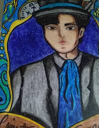 Sorry for being late, crappy painting, but it was fun to draw. Topic from  yesterday, King charles the famous "crocodile hunter" 35mn