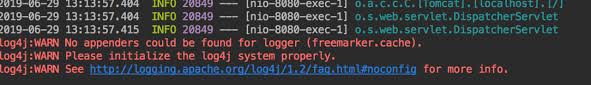 Log4j Warn No Appenders Could Be Found For Logger Freemarker Cache Programmerah