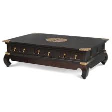 Clock tower coffee table, american crafted, aged black, 47.5 x 27.5 x 18.5 , La Verde Chinese Coffee Table Reviews Temple Webster