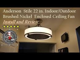 5 things to know about recessed lighting from architect oliver freundlich. Stile Anderson 22 In Enclosed Ceiling Fan Install And Review Cf0110 Youtube